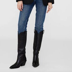 ANINE BING TALL TANIA BOOTS IN BLACK SIZE 41